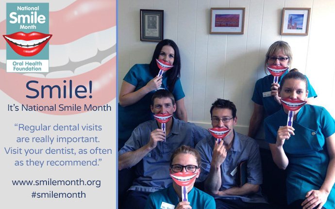 image of National smile month poster