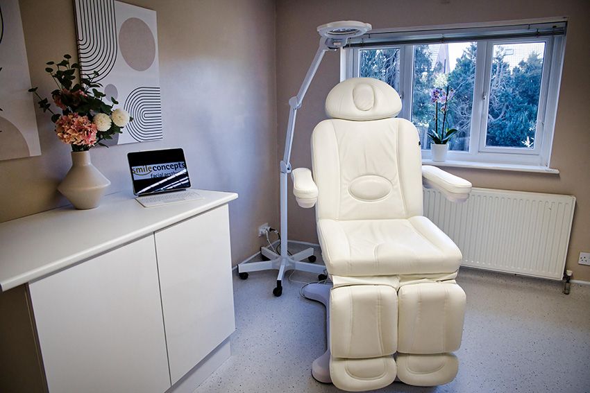 image of facial aesthetic treatment room